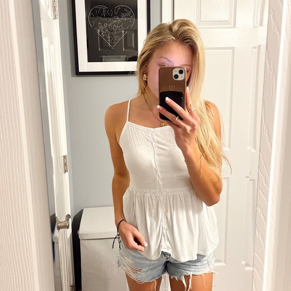 American Eagle Outfitters Tops - American Eagle White Tank Top